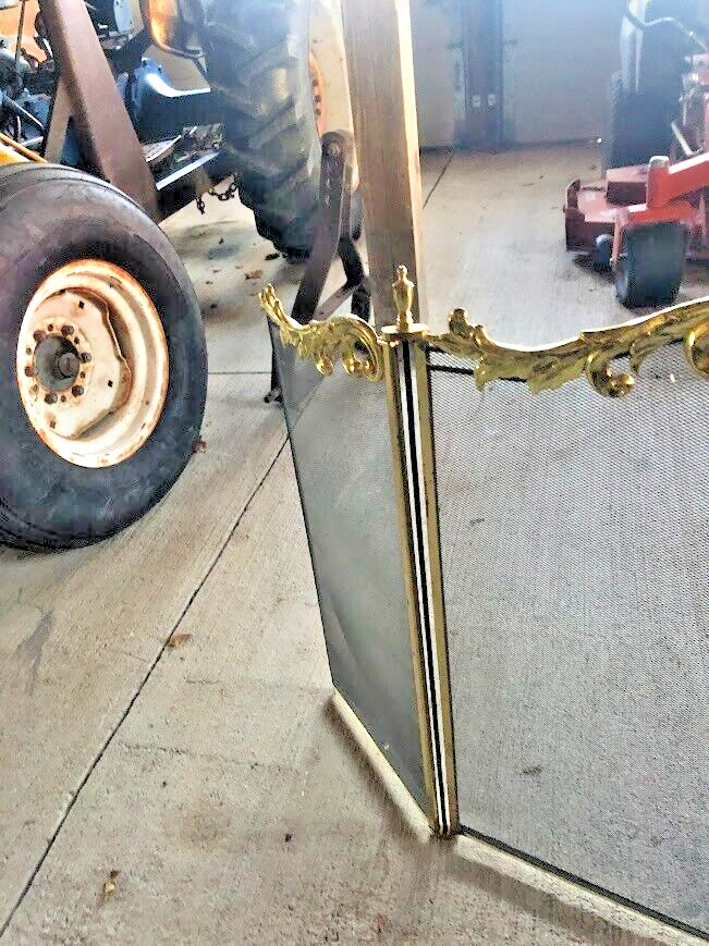 BRASS FIREPLACE SCREENS LOCAL PICKUP ONLY