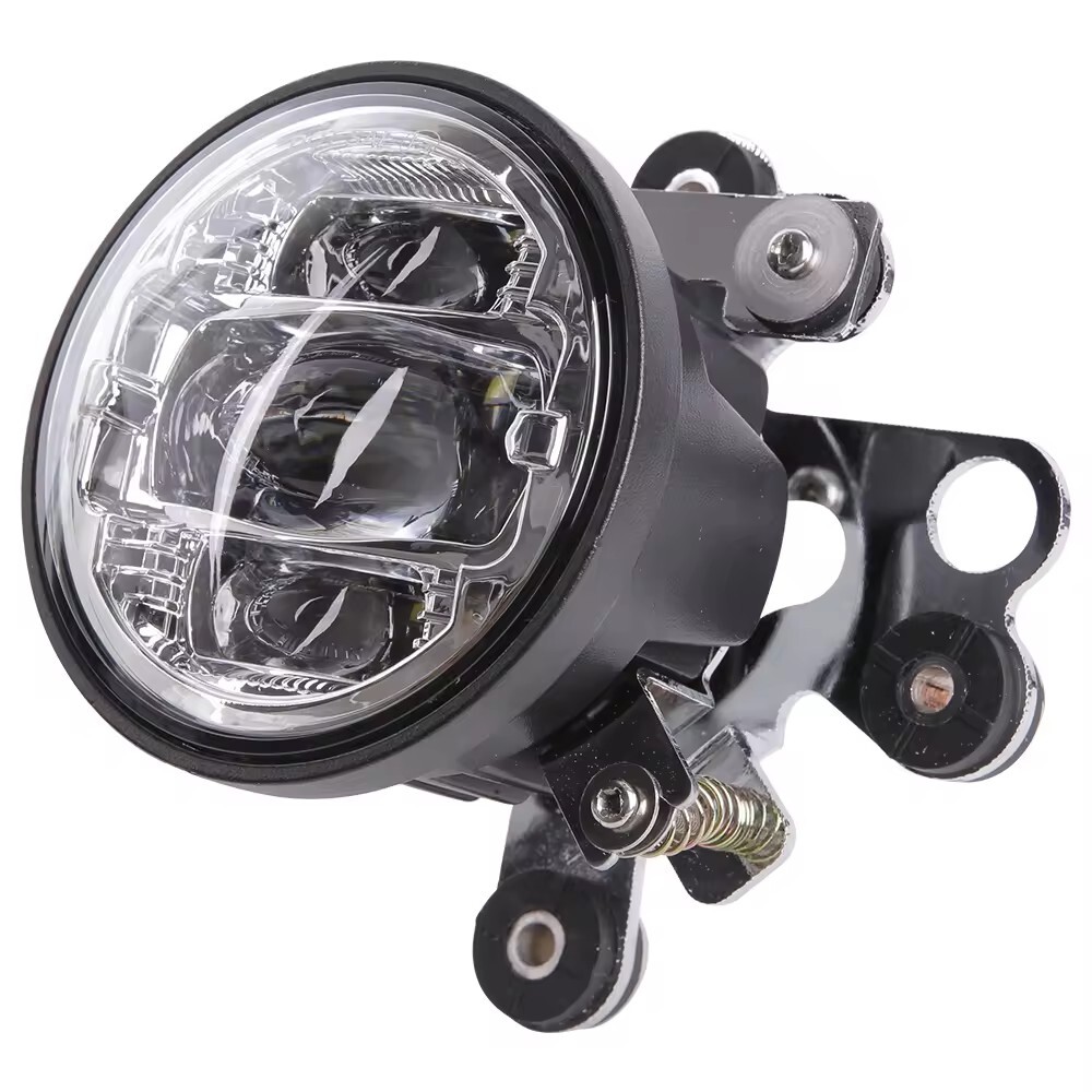 Chrome LED Driving Fog Light DRL Halo Ring For Honda Goldwing GL 1800 2002-2010