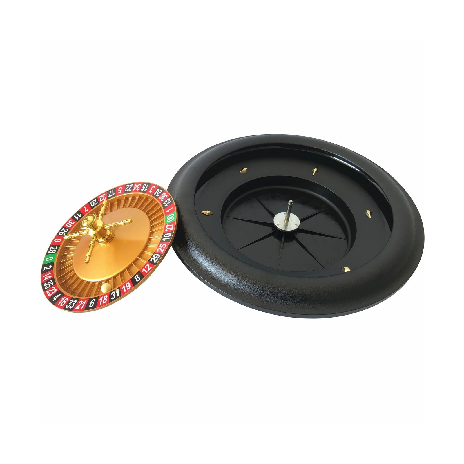 Yuanhe Deluxe Roulette Wheel Set - 18" Casino Grade Roulette Game Set with 2 ...