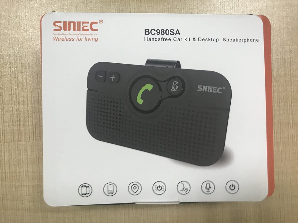 Handsfree Bluetooth Car kit for Cell Phone, Wireless Bluetooth Speaker for ca...