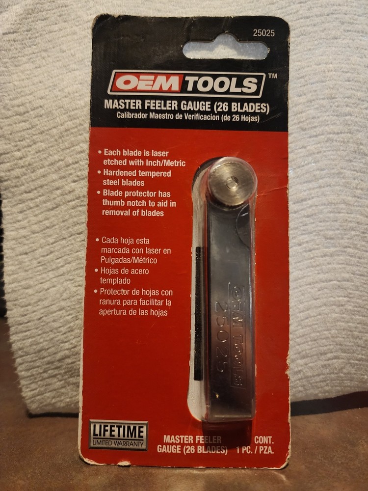 OEMTOOLS 25025 26 Blade Master Feeler Gauge