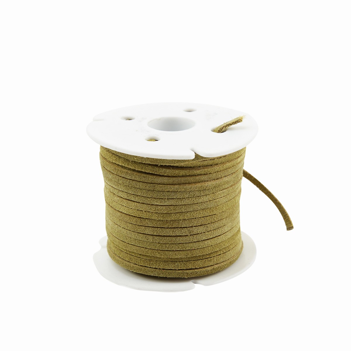 3mm Buckskin Leather Lace Spool Jewelry Making Thread 25yd Roll Cording Suede