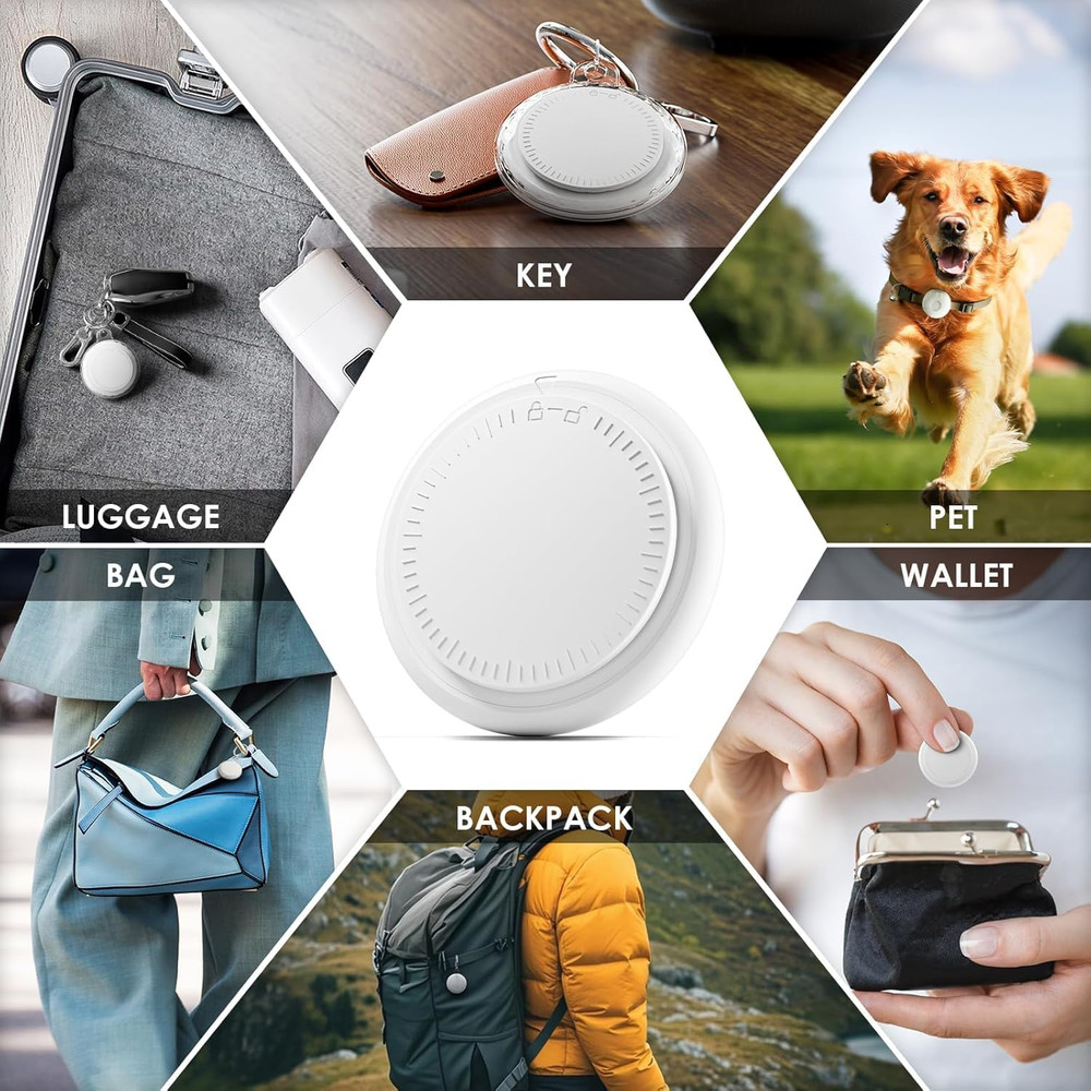 4 Pack Android Tracker Tags Bluetooth Both Ios Smart Waterproof Keyrings Phones