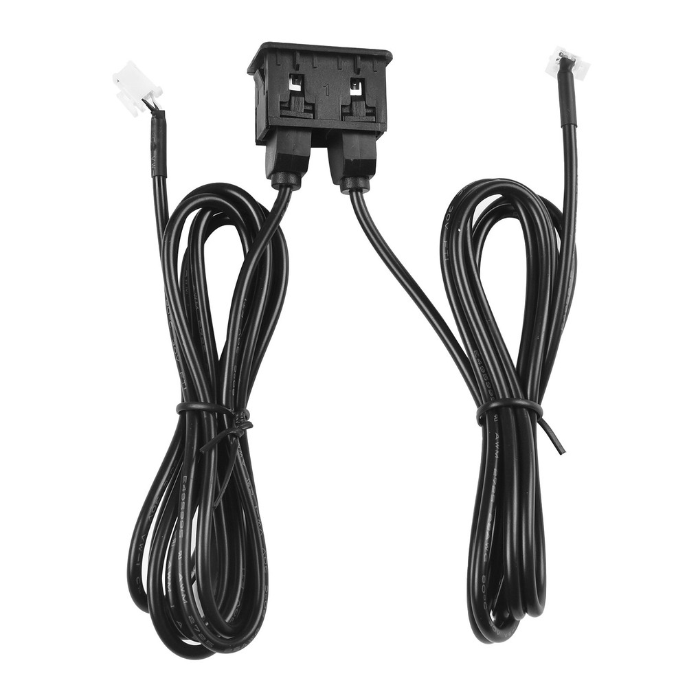 Car Dash Mount Dual USB Port Panel Interface Extension 145cm Cable Adapter New