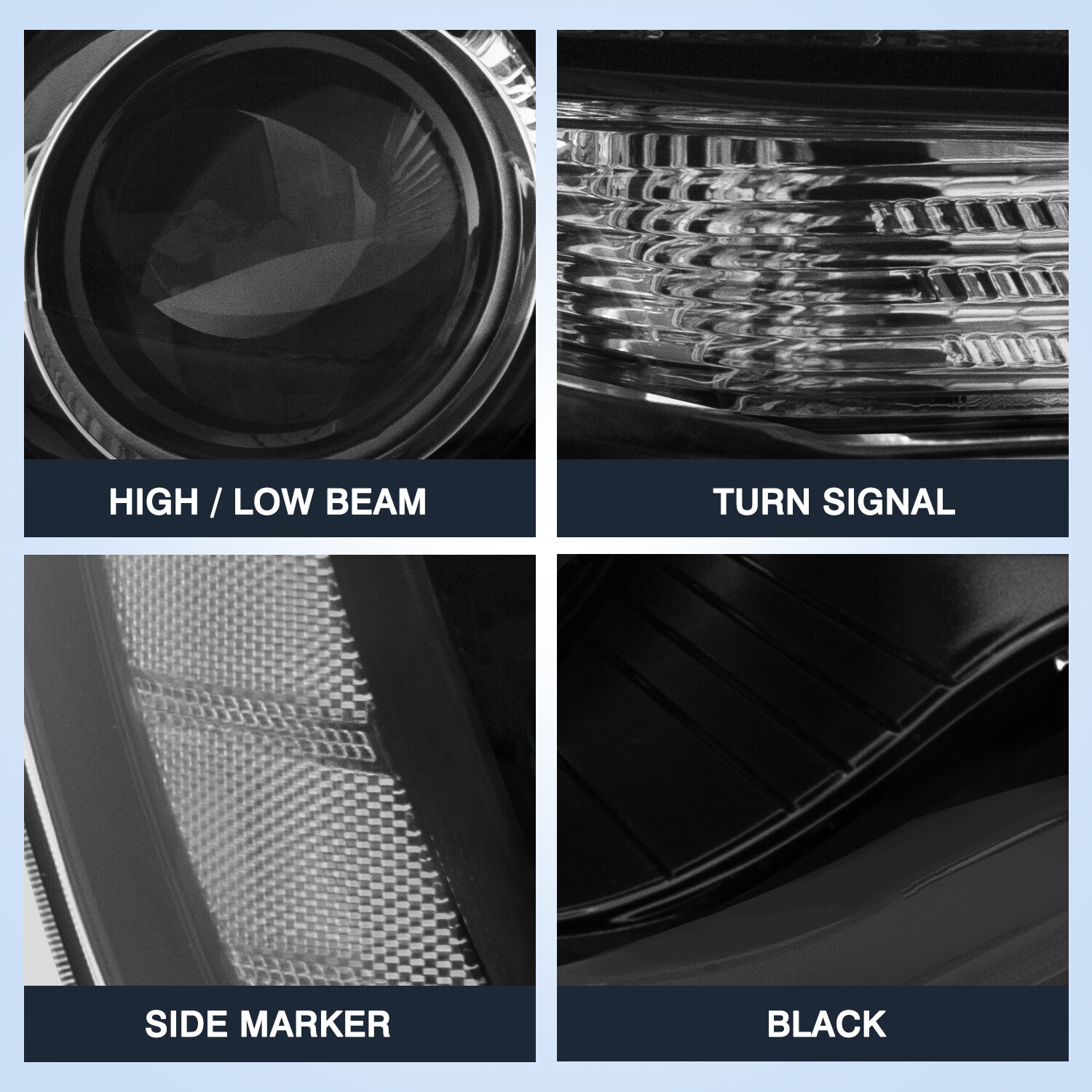 For 2011-2023 Chrysler 300 LED DRL ProjectorHeadlight Left&Right Headlamp W/Bulb