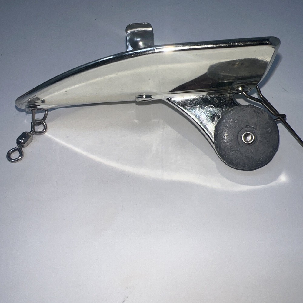 Les Davis Deep Six Trolling Diving Sinker No. 2 Chrome USA