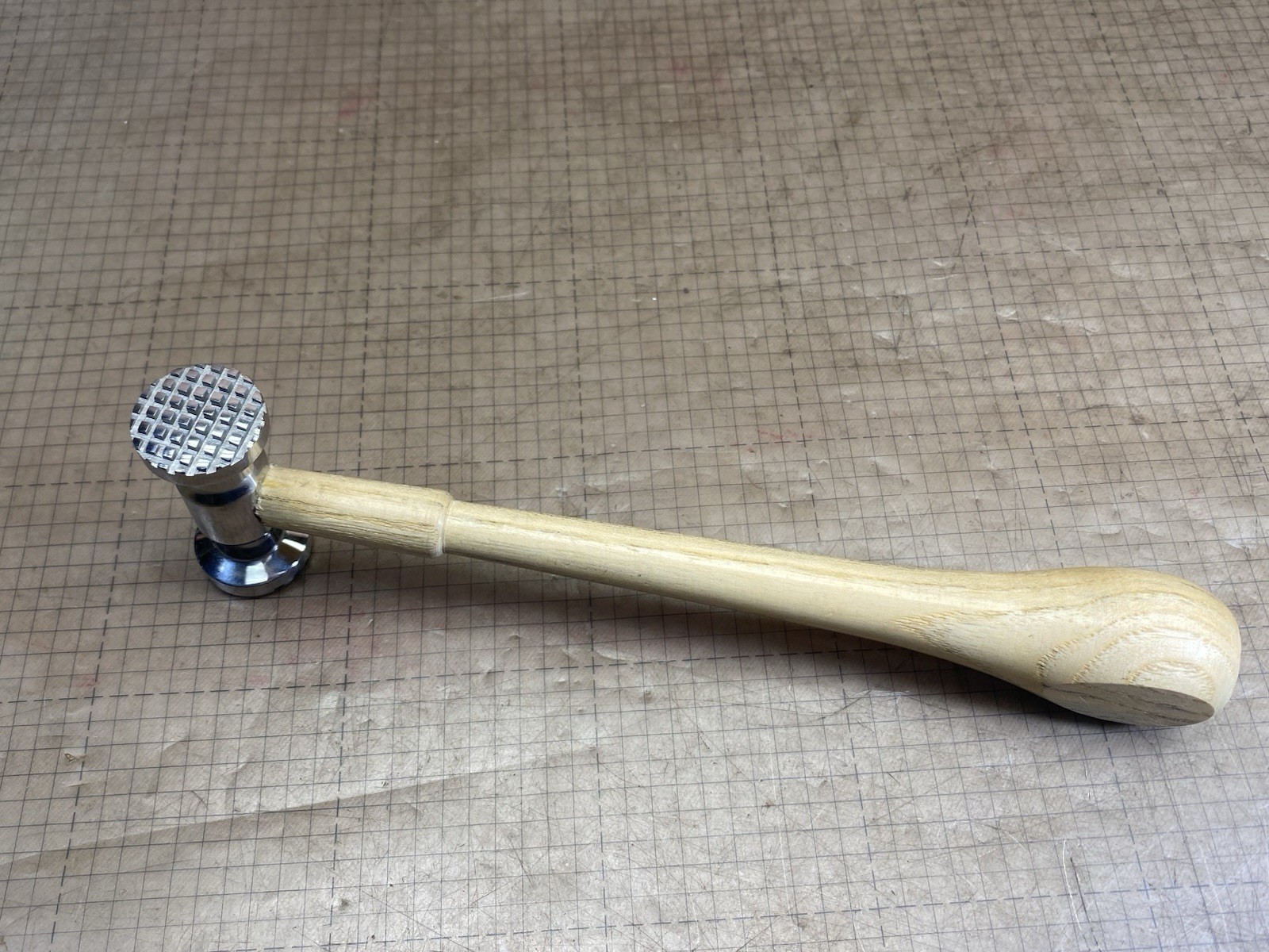 8 oz. Jewelry Making Texture Hammer with Grooves Jewelers Silversmith Tool