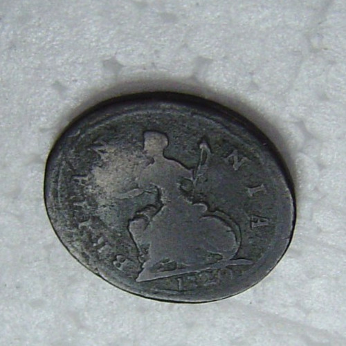GB George I copper Farthing dated 1720.
