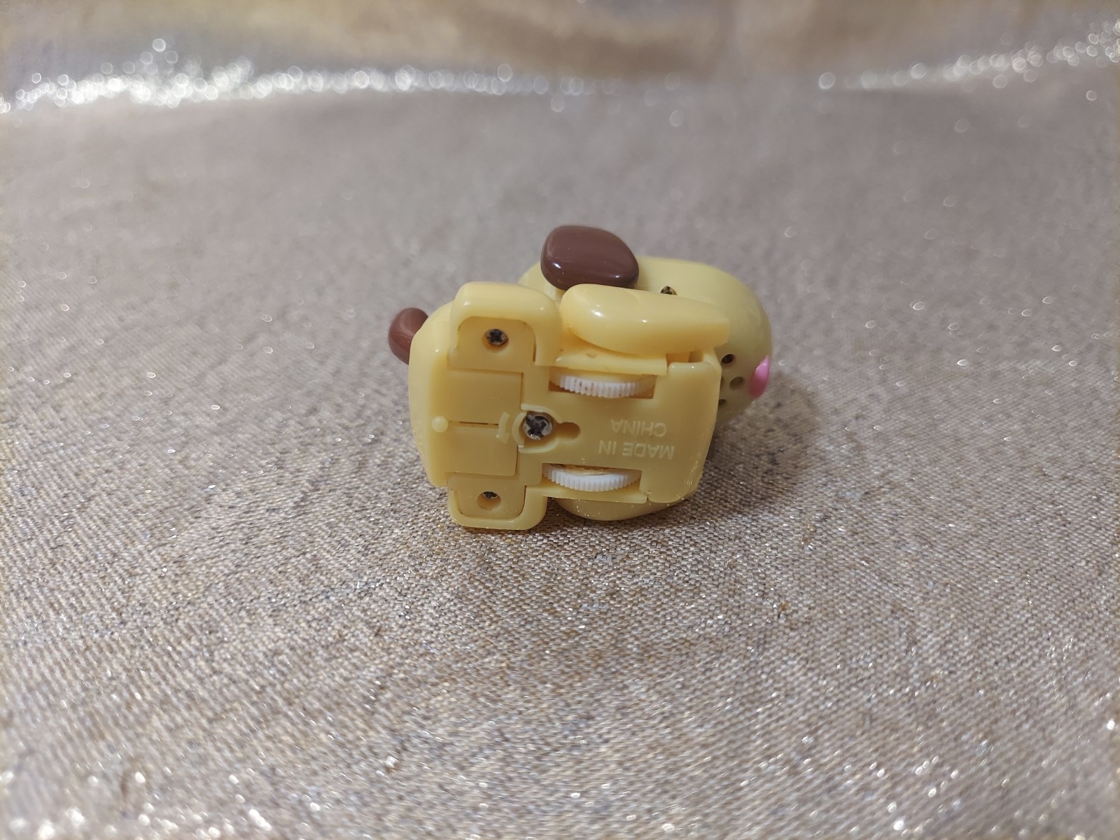 TOMY MicroPets Moshi Yellow Dog Interactive Toy 2002 Series 1 Mini Puppy READ