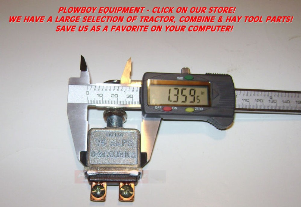 LIGHT SWITCH PUSH PULL ON OFF NO FUSE for JOHN DEERE