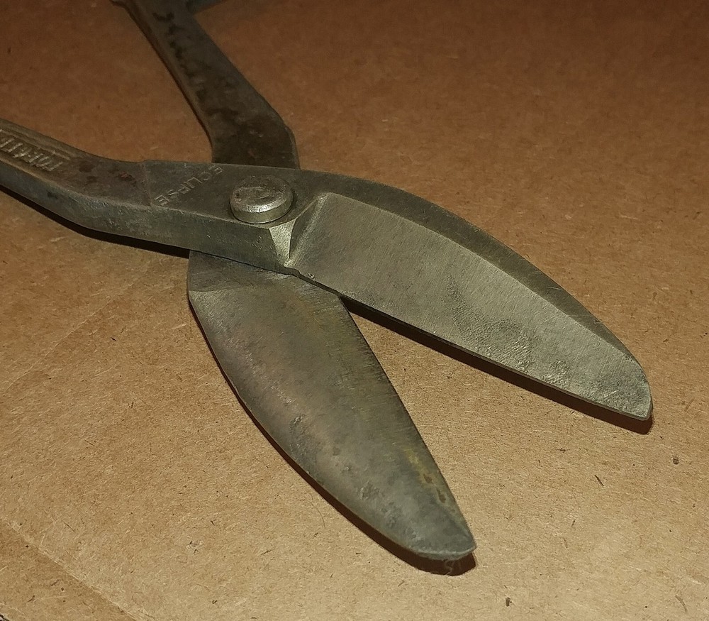 Vintage ECLIPSE Forged Steel 10” Tin Snips Shears Cutters