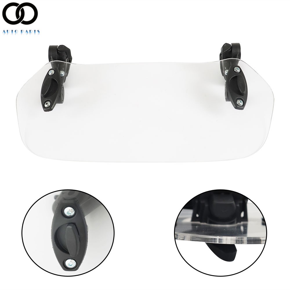 Universal Adjustable Clip-on Windscreen Extender Motorcycle Windshield Extension
