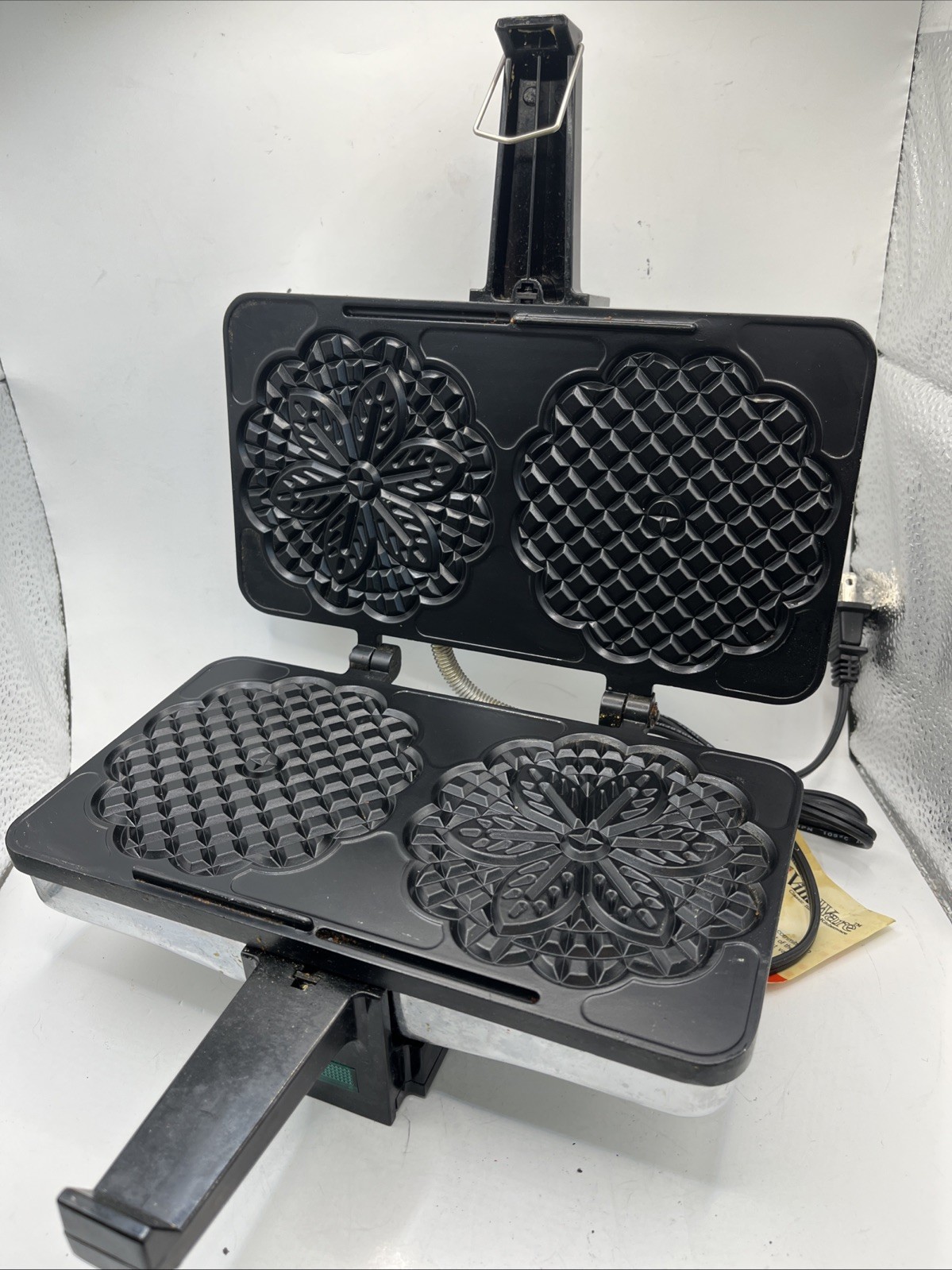 💥Excellent VillaWare Prego Pizzelle Baker Maker 3600-NS Italian Cookie Mold