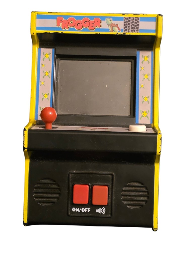 Three Mini Arcade Machines Basic Fun Centipede, Pac-Man Man, Frogger Works