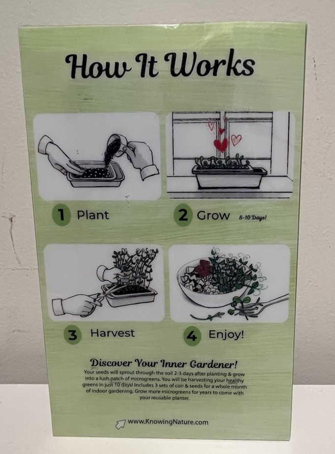 Knowing Nature Organic Microgreens Grow Kit