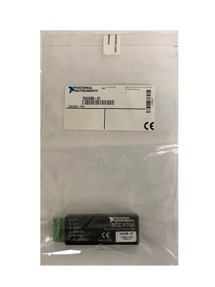 National Instruments SCC-FT01 Feedthrough Module NEW SEALED *FREE SAME DAY SHIP*