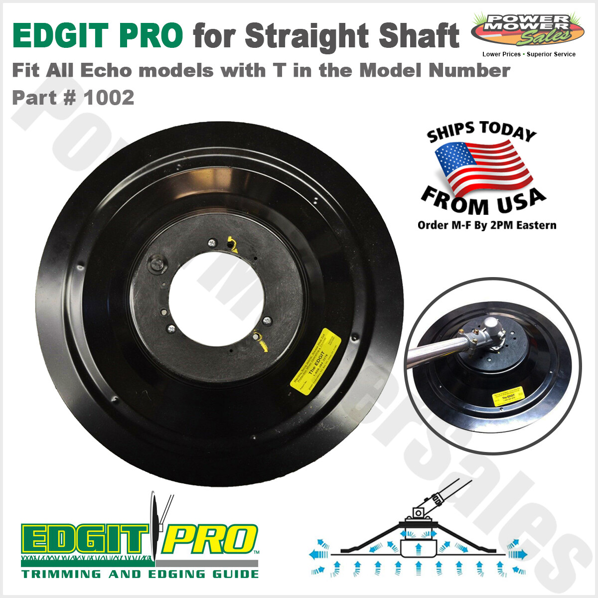 Edgit Pro - Fit Echo models with T in the Model Number, Straight Shaft / 1002