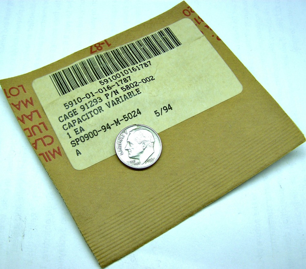 MILITARY AIRCRAFT JOHANSON 5802-002 NOS VARIABLE CAPACITOR