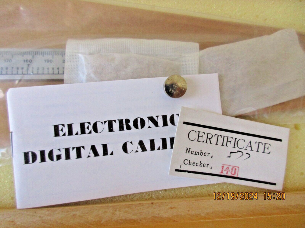 Electronic Digital Calipers 12" in solid wood case (2 are available)
