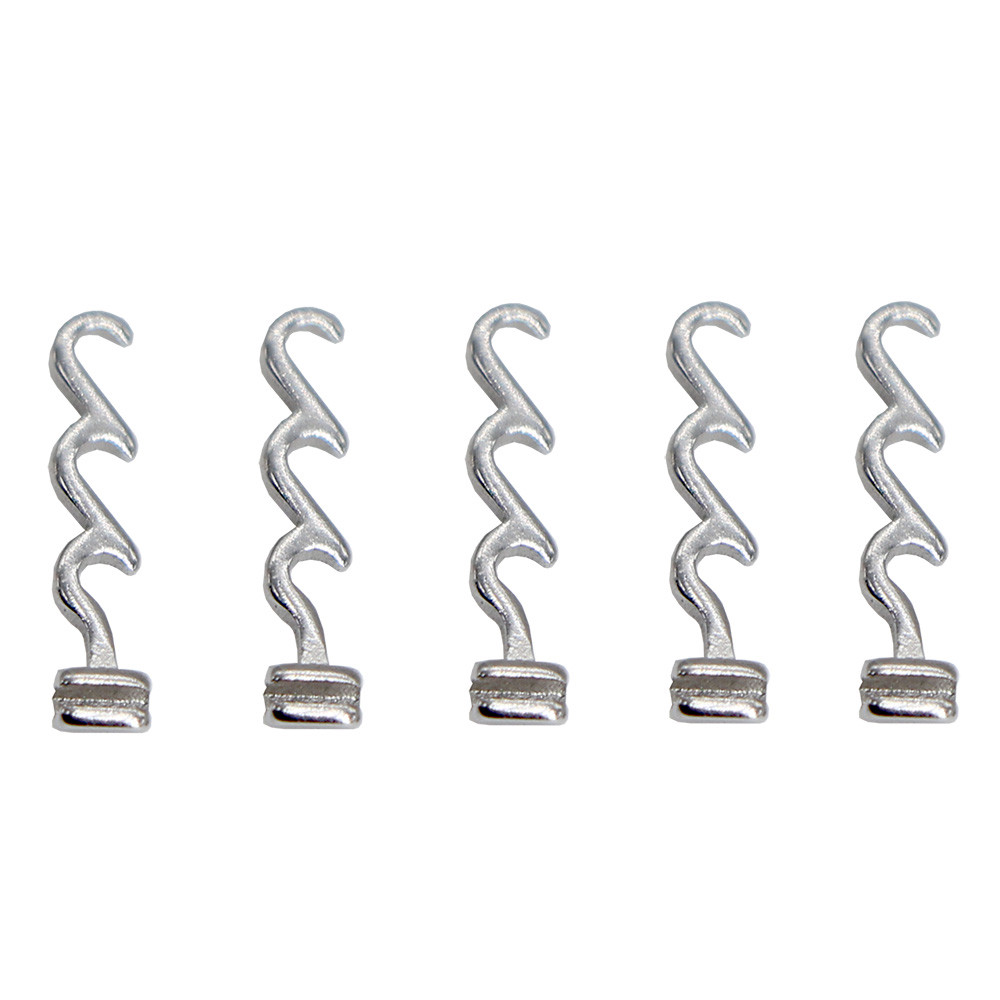 10 Bags Orthodontic Spiral Crimpable Hooks, Multi-Function Long Left Side 100pcs