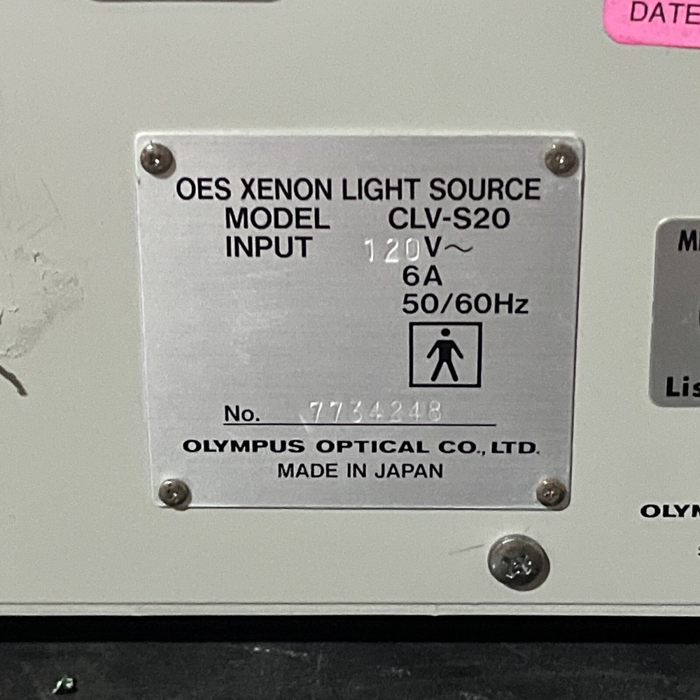 OLYMPUS CLV-S20 XENON LIGHT SOURCE