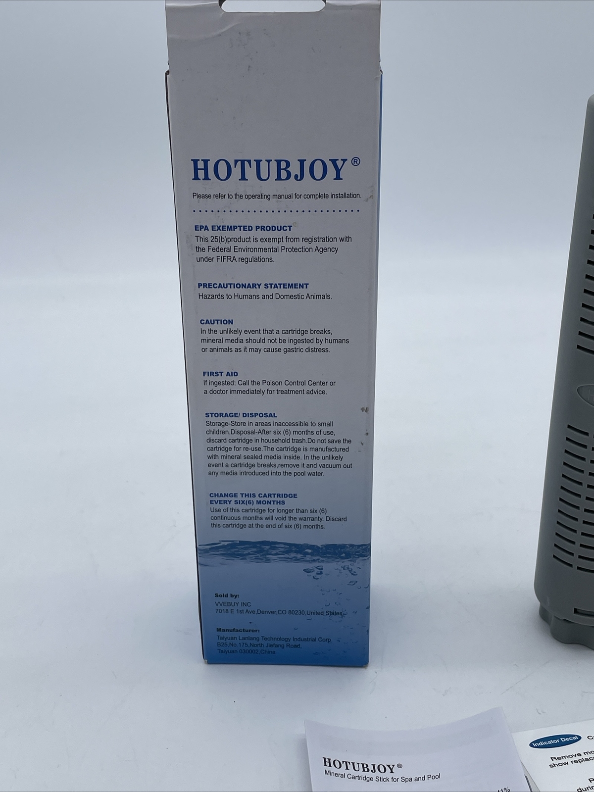 1 Pack HOTUBJOY Hot Tub Filter Spa Mineral Cartridge Stick