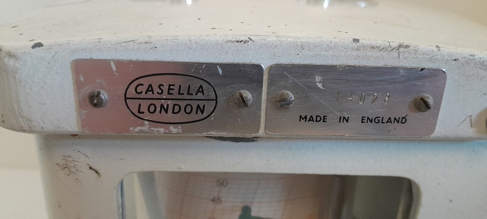 VINTAGE CASELLA THERMOHYGROGRAPH , Untested.