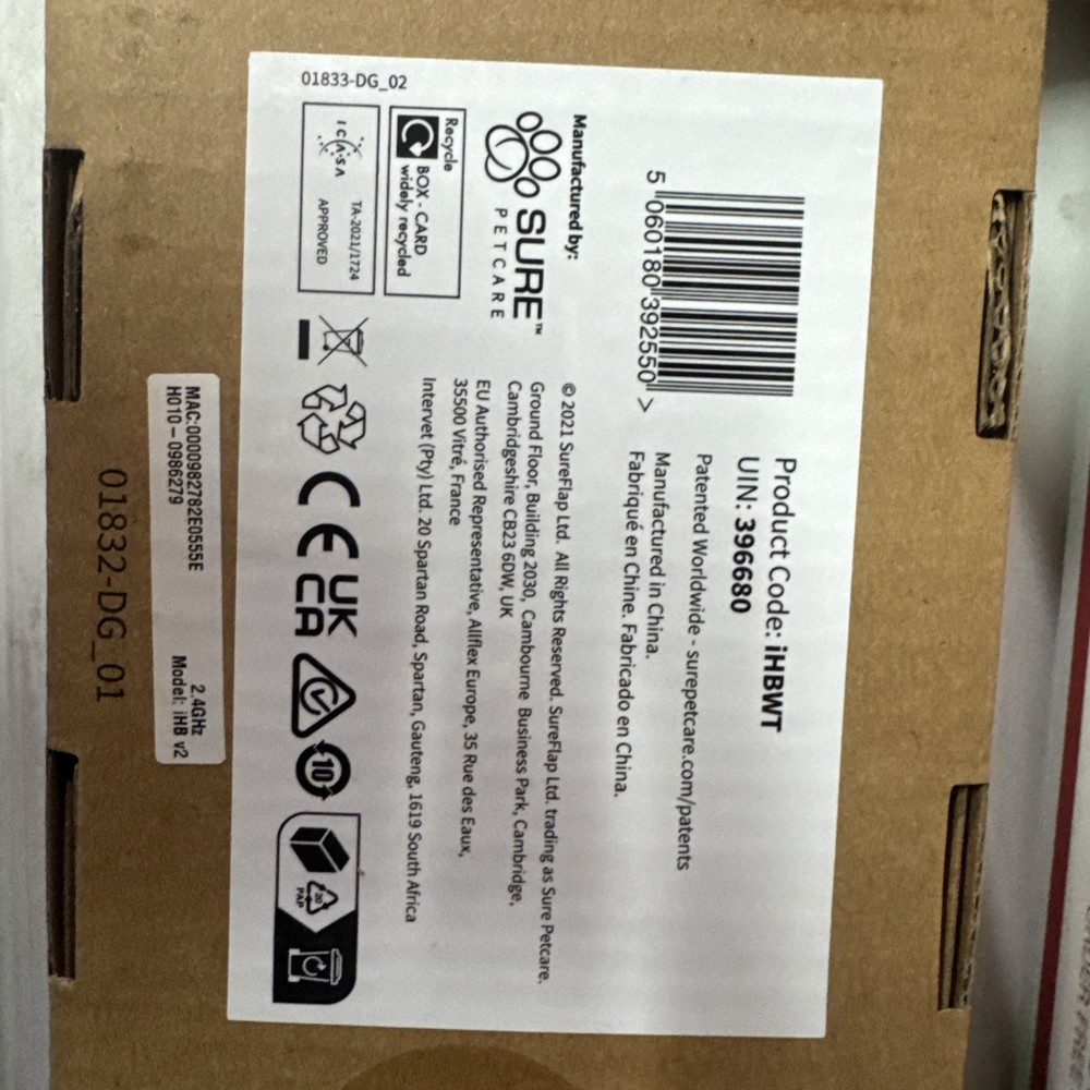 Sure Petcare Hub Model iHB New Open Box