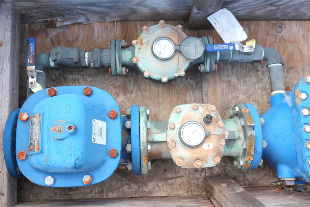 SENSUS Metering System 4" Fireline w/ 1.5" SR Fire Main Pipeline Strainer