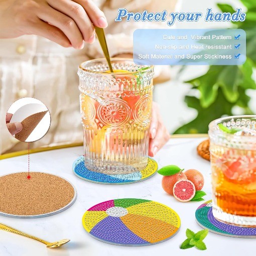 6Pack Diamond Coasters