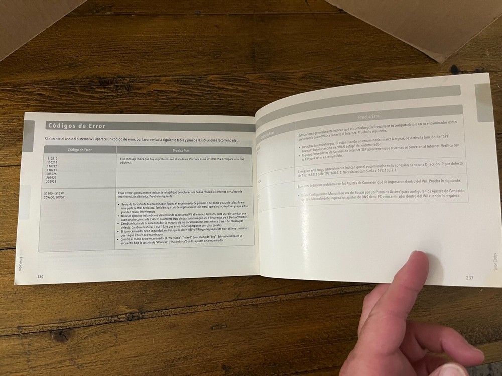 Nintendo Wii Original Manual & Operations System Setup Book w/ Controller Insert