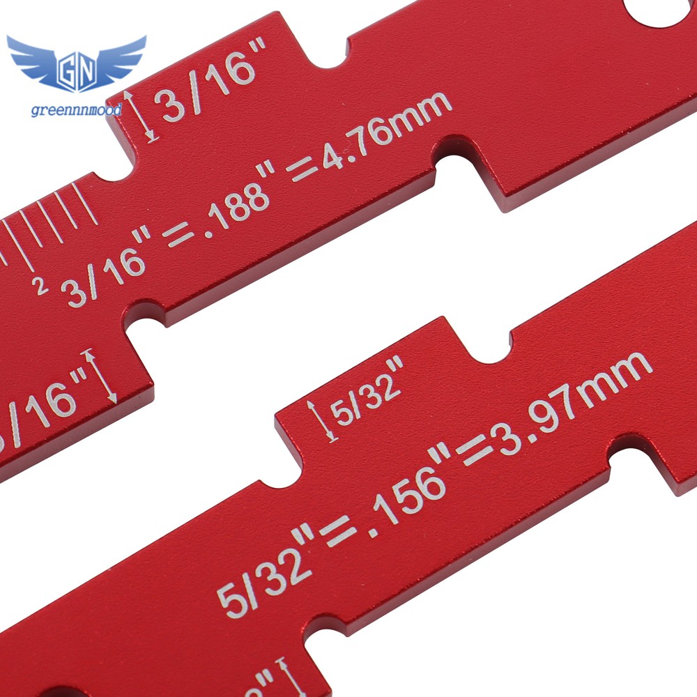 Router Table Setup Bars 14PCS Precision Aluminum Setup Blocks Height Gauge