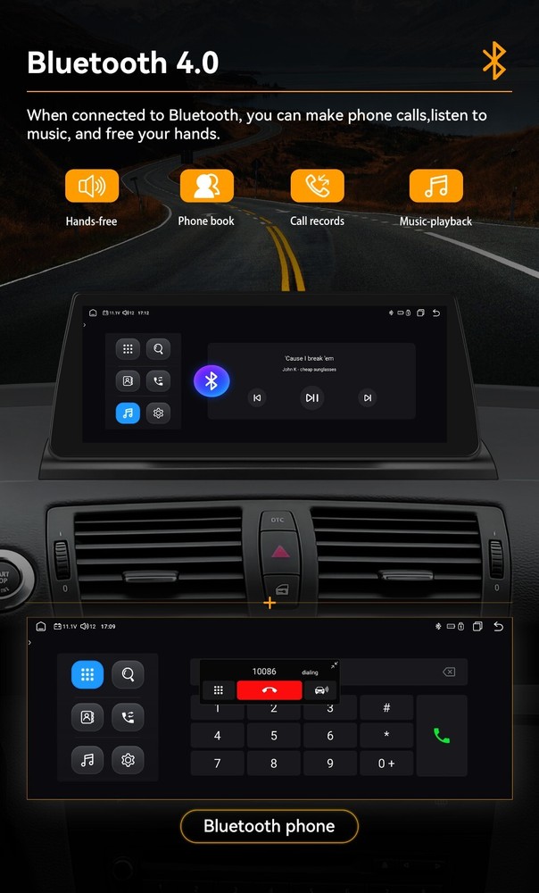 10.25" For BMW E81 E82 E87 E88 Without Screen Android Car Stereo Radio Head Unit