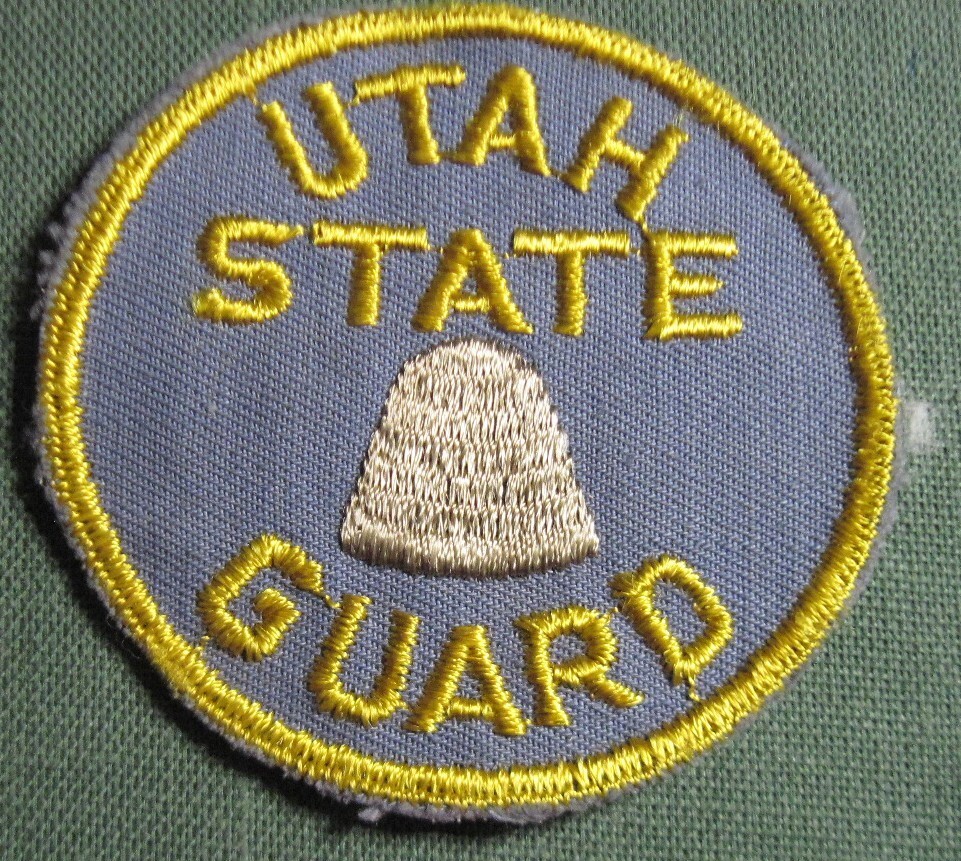 US Army color ww2 UTAH STATE GUARD  USG cotton Patch Nice !