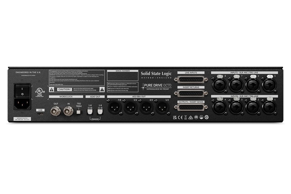 Solid State Logic SSL PURE DRIVE OCTO 8-Channel Microphone Preamp