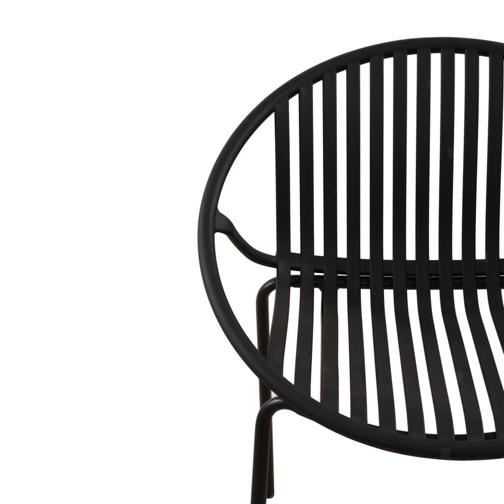 Modern Art Patio Dining Chairs Set Breathable Design Stackable Plastic Seating