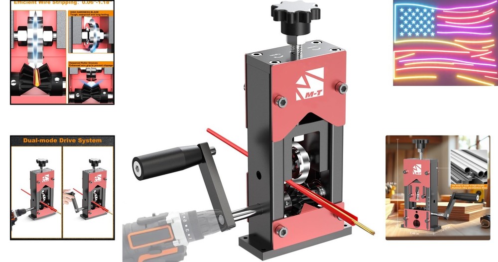 Manual Wire Stripper Machine, 0.06"-1.18" Wire Stripping Machine Copper Wire ...