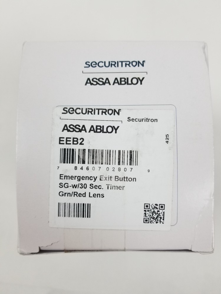 Assa Abloy Securitron EEB2 Emergency Exit Button Green 30 Second Timer NEW