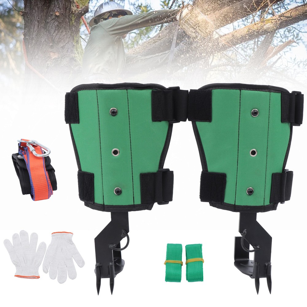 Tree/Pole Climbing Spike Set Pole Climbing Spurs W/ Security Belt & Foot Strap