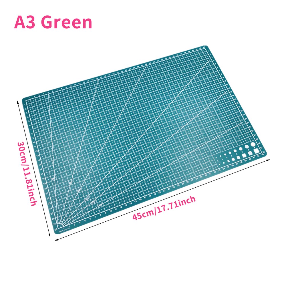 A3 Cutting Mat Single-sided Cutting Board Cut Pad DIY Tool with Clear Grid U0D8