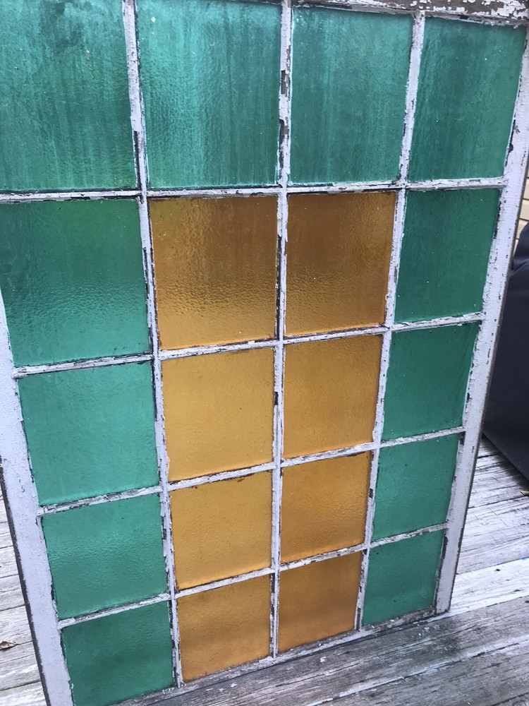 Antique Textured Architectural Colored Glass Diffused Light Church Windows