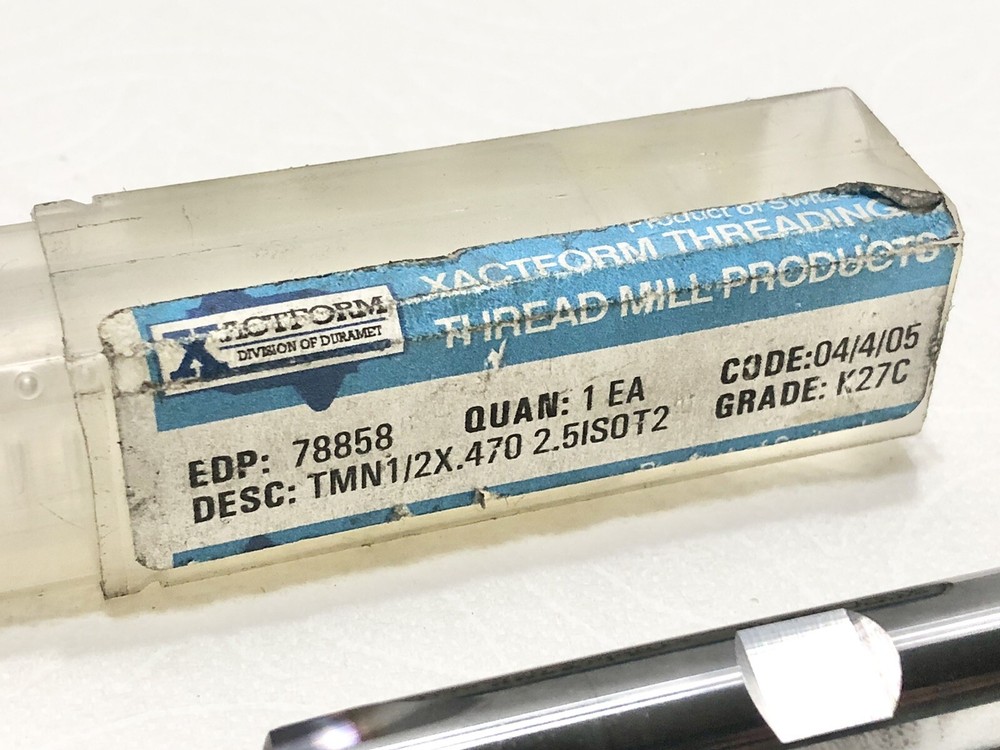 XactForm TMN 1/2 x .470 Solid Carbide Thread Mill 78858