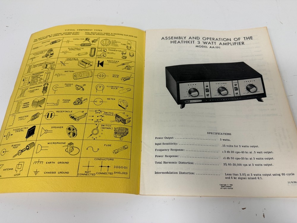 Vintage Heath Heathkit Amplifier Model AA-191 - UNTESTED