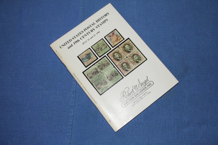 Siegel Auction July 1981 Postal Hist #583 INCLUDES REALIZATIONS BlueLakeStamps