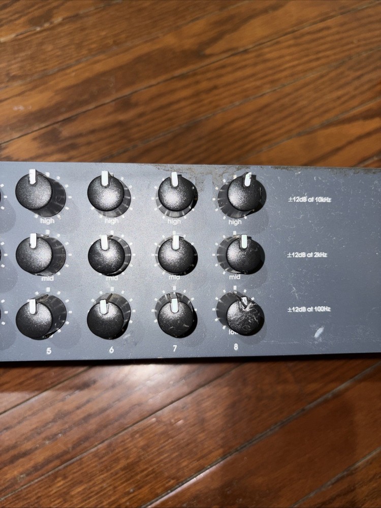Biamp Advantage Equalizer 8 Channel 3 Band & Microphone Mixer 301e Untested