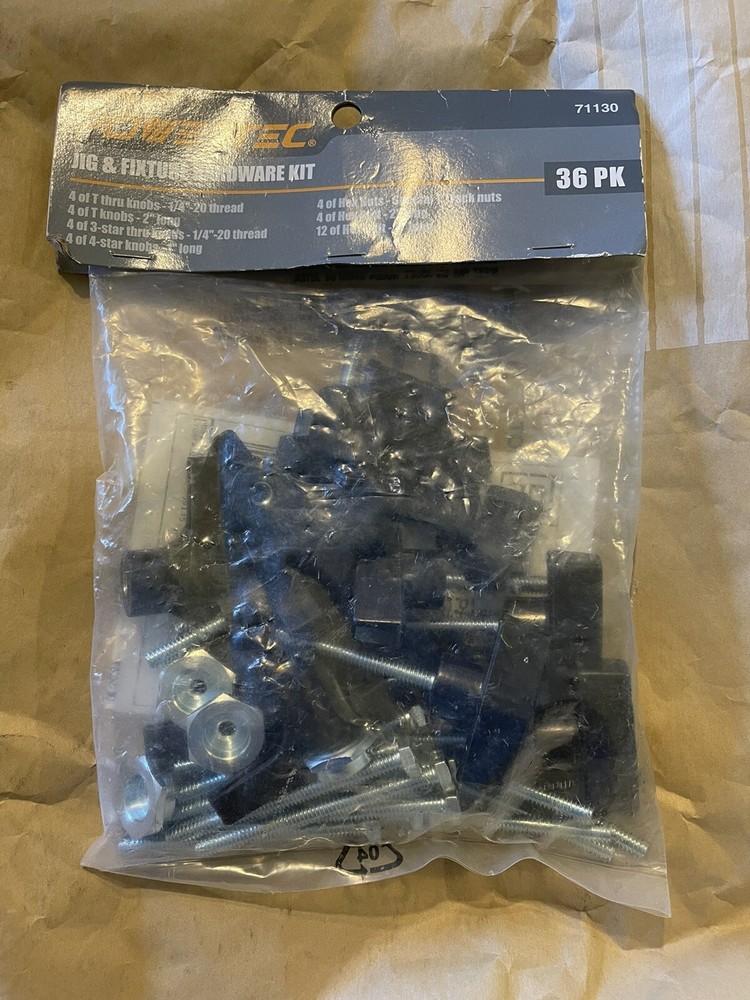 POWERTEC 36pcs Jig & Fixture Hardware Kit (71130)