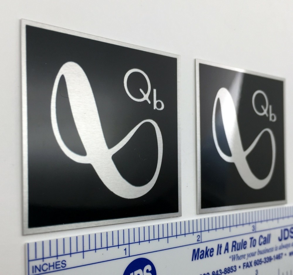 Infinity Qb Speaker Badge Logo Custom Made Aluminum