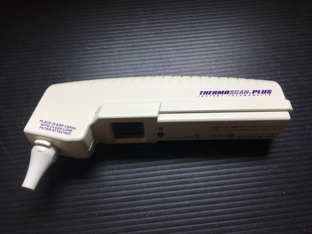 Thermoscan Plus Instant Ear Thermometer 7"L  White Home Use Model: HM-2 Plus