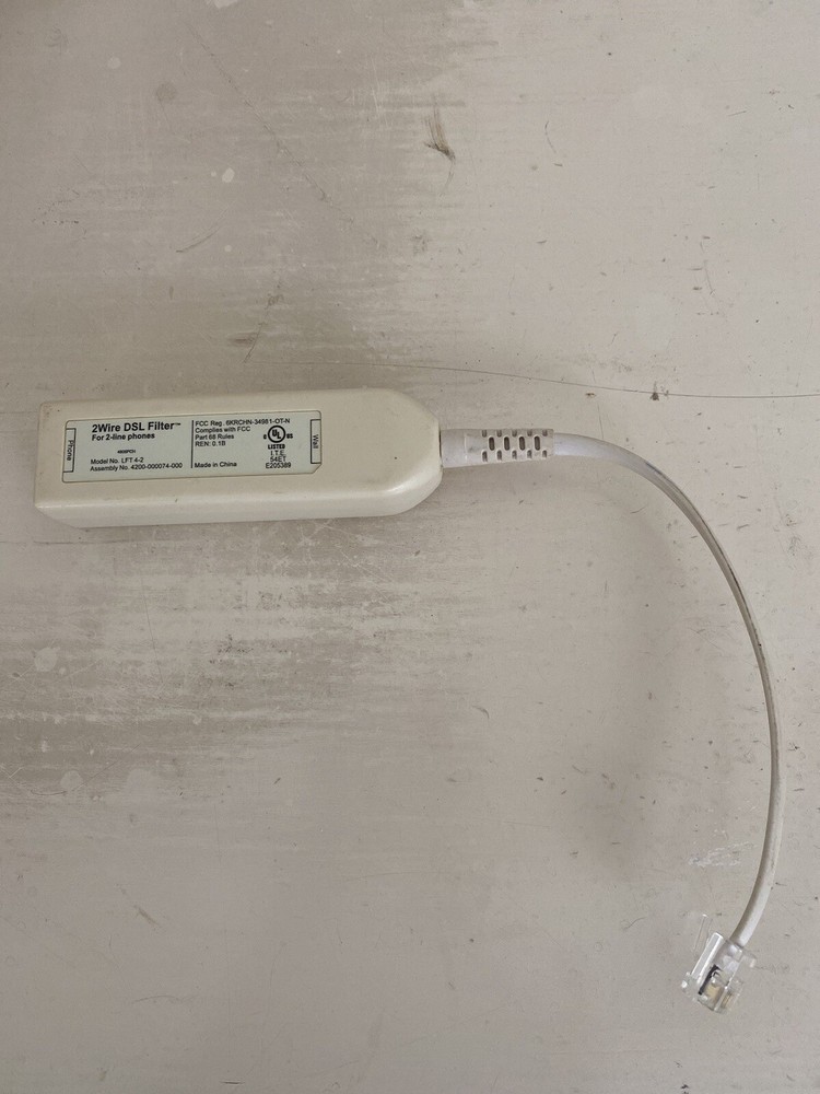 2Wire DSL Filter For 2-line Phones Model LFT 4-1