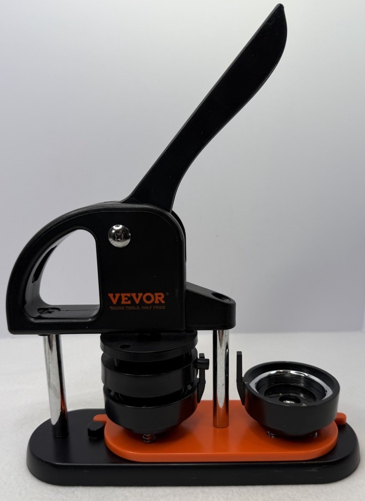58mm Button Maker Kit with Parts & Ergonomic Handle, DIY Press